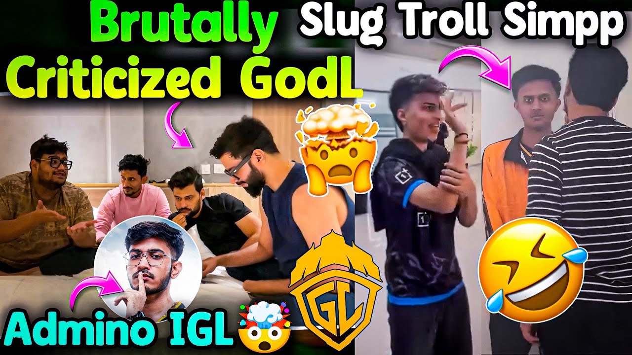 Brutally Criticize GodLike😳Admino IGL🤯? Big Issue In GodL🚨Slug Troll Simpp😂Points Needed To Qualify😲