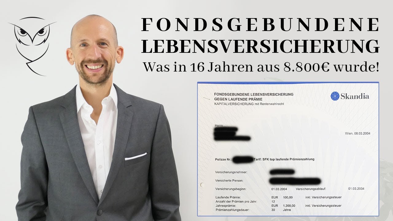 Fondsgebundene Lebensversicherung | Was in 16 Jahren aus 8.800&euro; wurde!