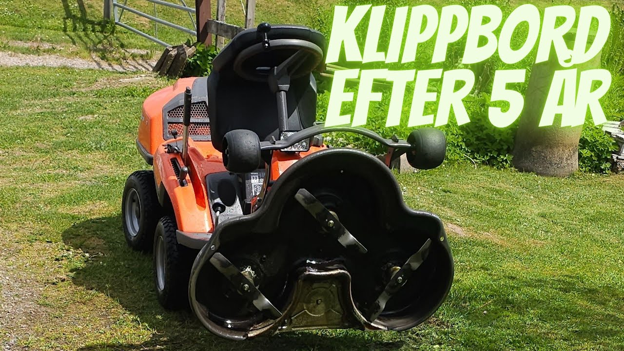 Hur ser klippbordet ut efter fem år?  Husqvarna rider 214 tc