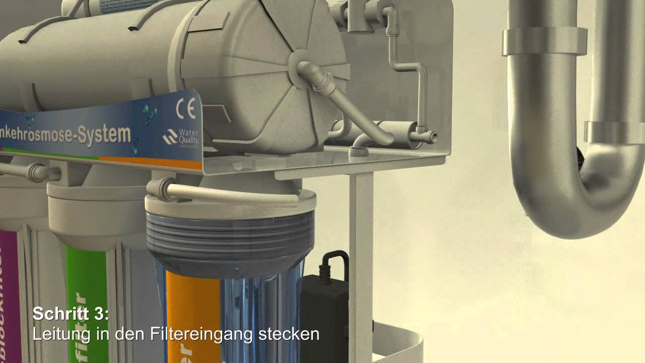 Installation von Ultimate - Umkehrosmose Wasserfilter