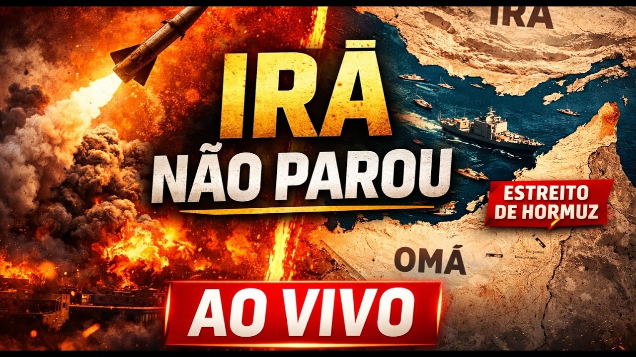 GUERRA NÃO ACABOU! Irã ameaça fechar Hormuz e ataques continuam | AO VIVO