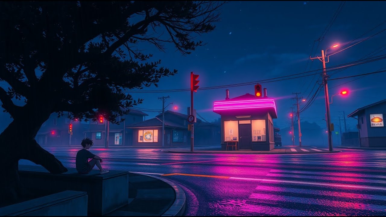 Lonely Streets, Warm Window Lights, and Slow Night Rain — Lofi Sleep Ambience