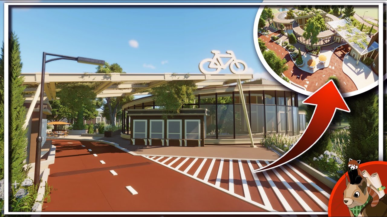 Bicycle Entrance & Bicycle Parking | Eve Zoo | Planet Zoo Speedbuild