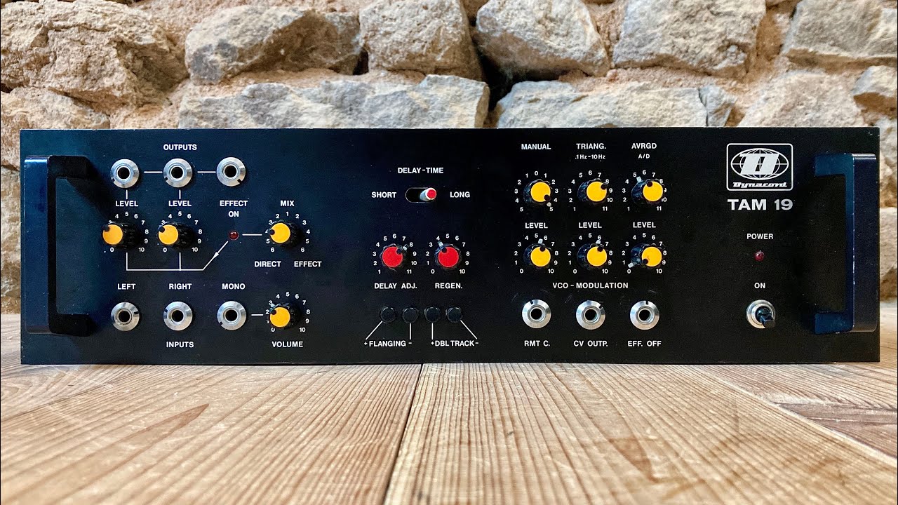 Rare Birds: Dynacord TAM19 analog flanger / phaser / doubler