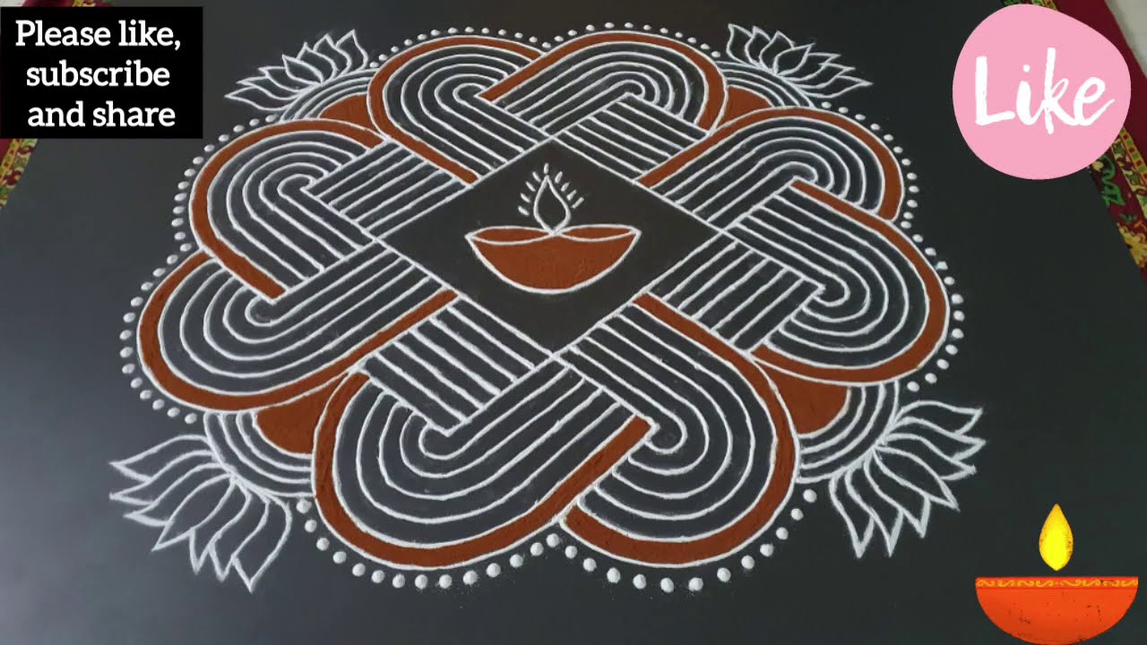 Padi Kolam|Simple Padi Kolam|Friday Padi kolam|Festival kolam|Traditional Kolam