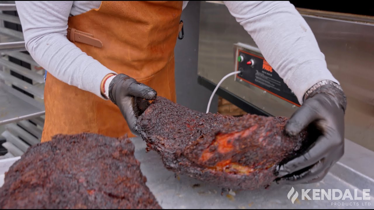 Southern Pride Smokers - Loading/Unloading Rotisseries & Wrapping Briskets
