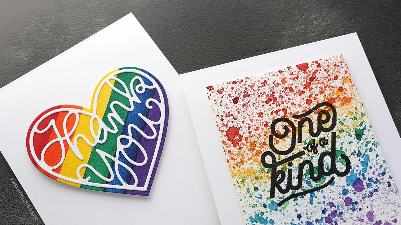 EASY Watercolor Rainbow Backgrounds - Make a Card Monday 