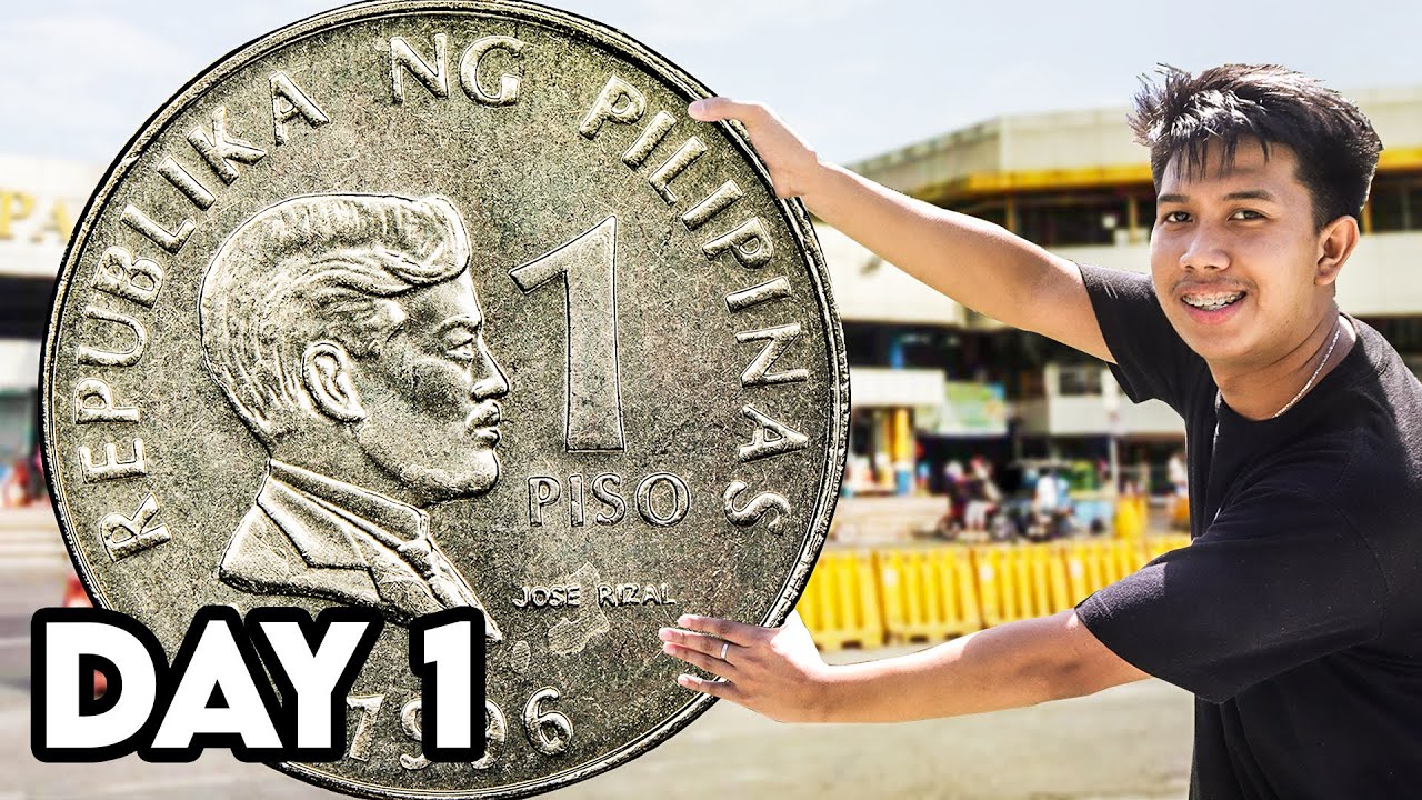 Surviving 3 Days with 1 Peso - Day 1 (Fundraiser)