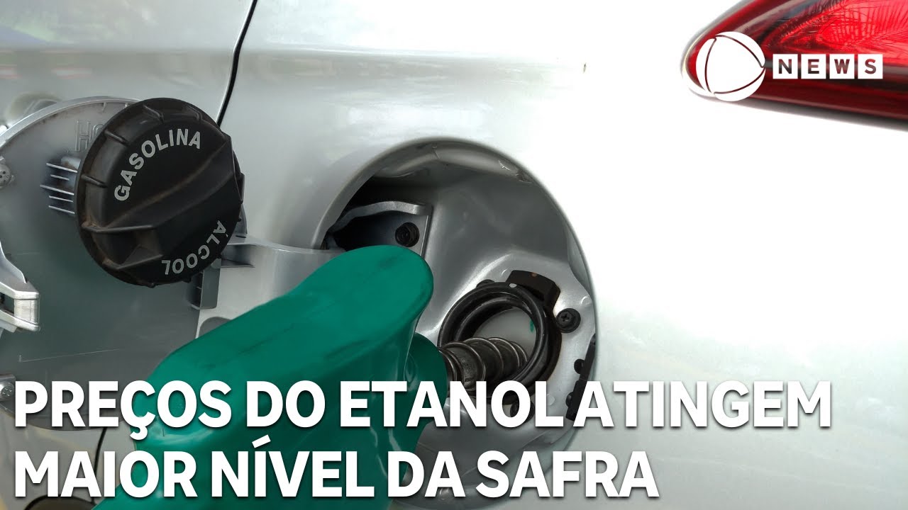 Pre&ccedil;os do etanol atingem maior n&iacute;vel da safra 2025/2026