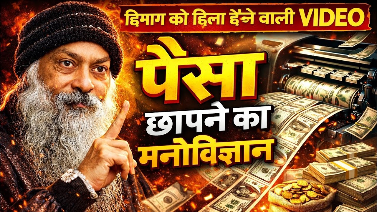 💰मेहनत छोड़ो, दिमाग चलाओ | पैसा छापने का मनोविज्ञान Money secret Osho Wisdom on Smartness & Success