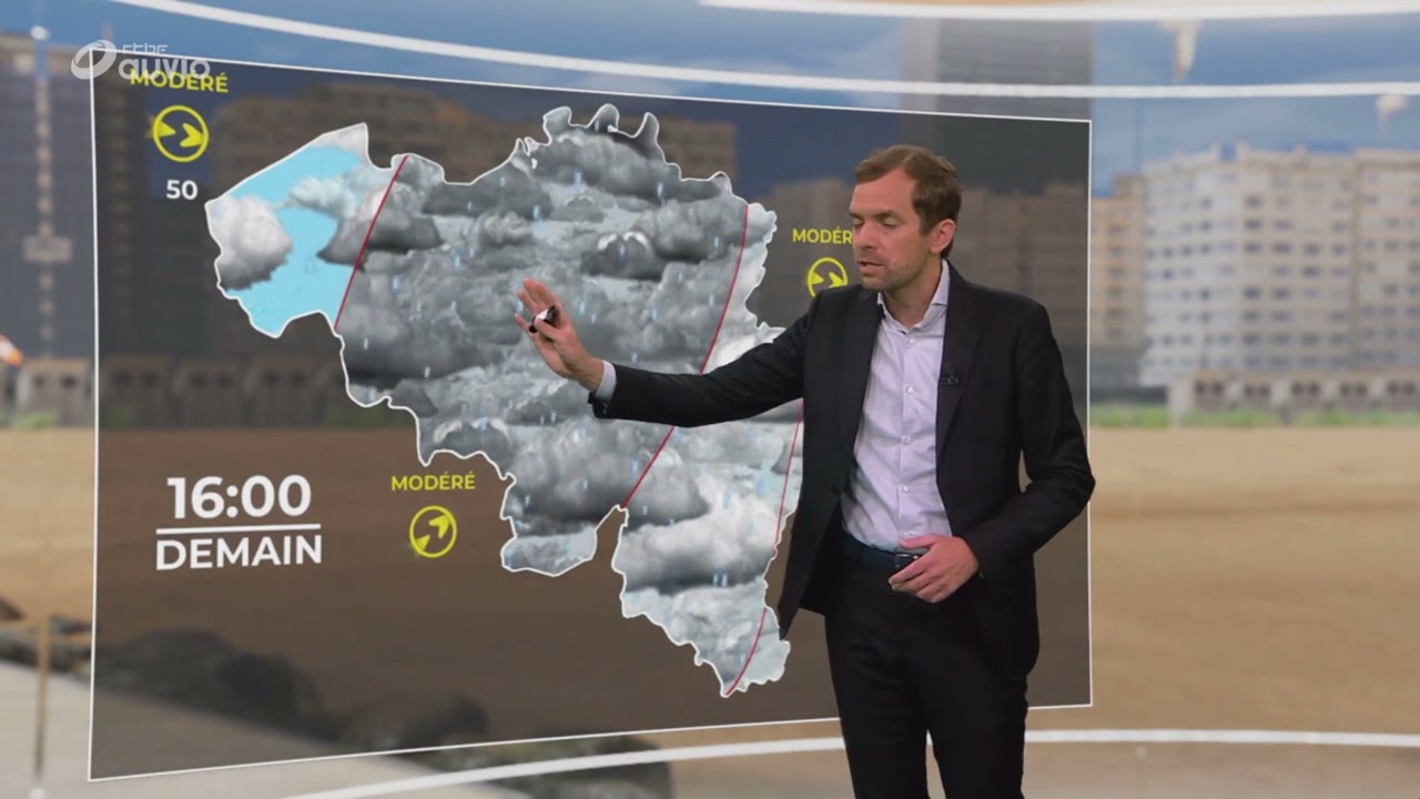 M&eacute;t&eacute;o Belgique pour ce soir et cette nuit jusqu'au 22 ao&ucirc;t 2022.
