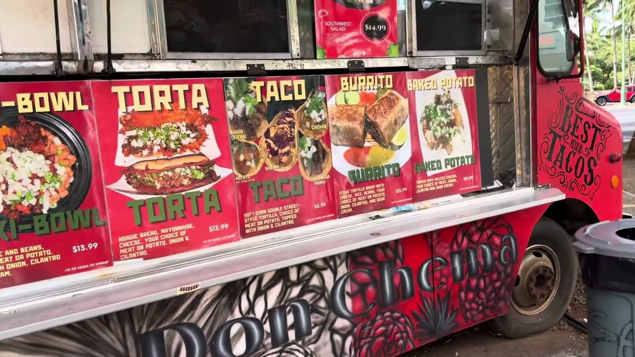 Food truck Mall Waikiki Hawaii 🌺
