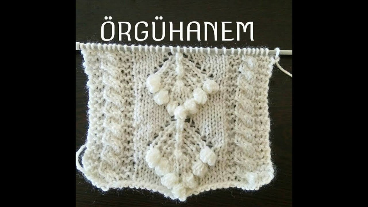 TOMURCUKLU YAPRAK ÖRNEĞİ (ÇEYİZLİK YELEK ÖRNEĞİ)