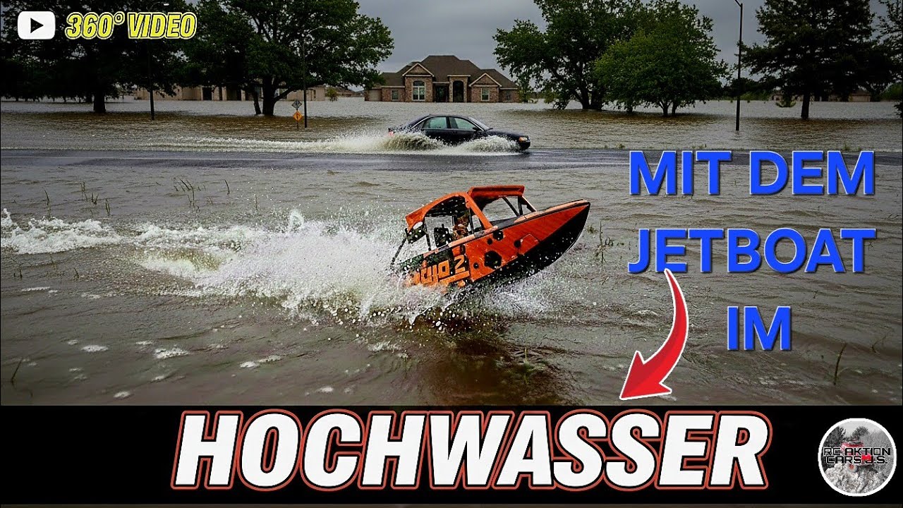 HOCHWASSER-ACTION! Wir fahren über Straßen & Felder | Insta  360° VR EXPERIENCE RC Marburg 