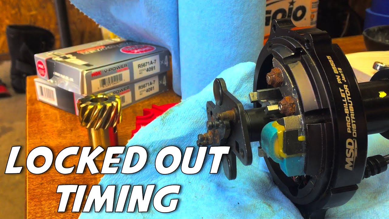 How to lock out your timing on a msd pro Billet distributor.