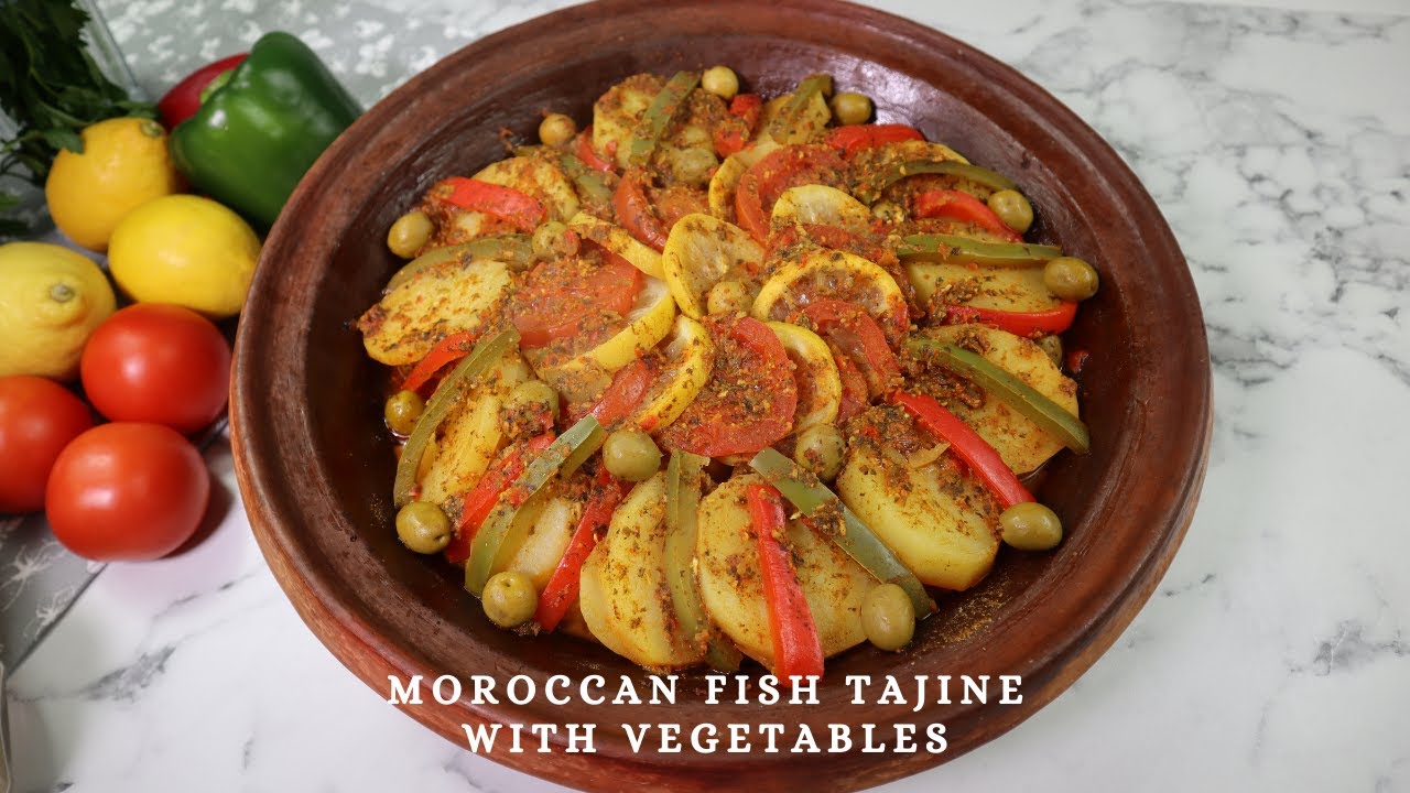MOROCCAN FISH TAJINE WITH VEGETABLES | QUICK, EASY AND VERY CHEAP RECIPE | SAM LAKE CHANNEL