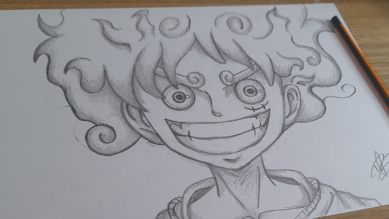 FACIL DE DESENHAR || COMO DESENHAR LUFFY GEAR 5 || ONE PIECE