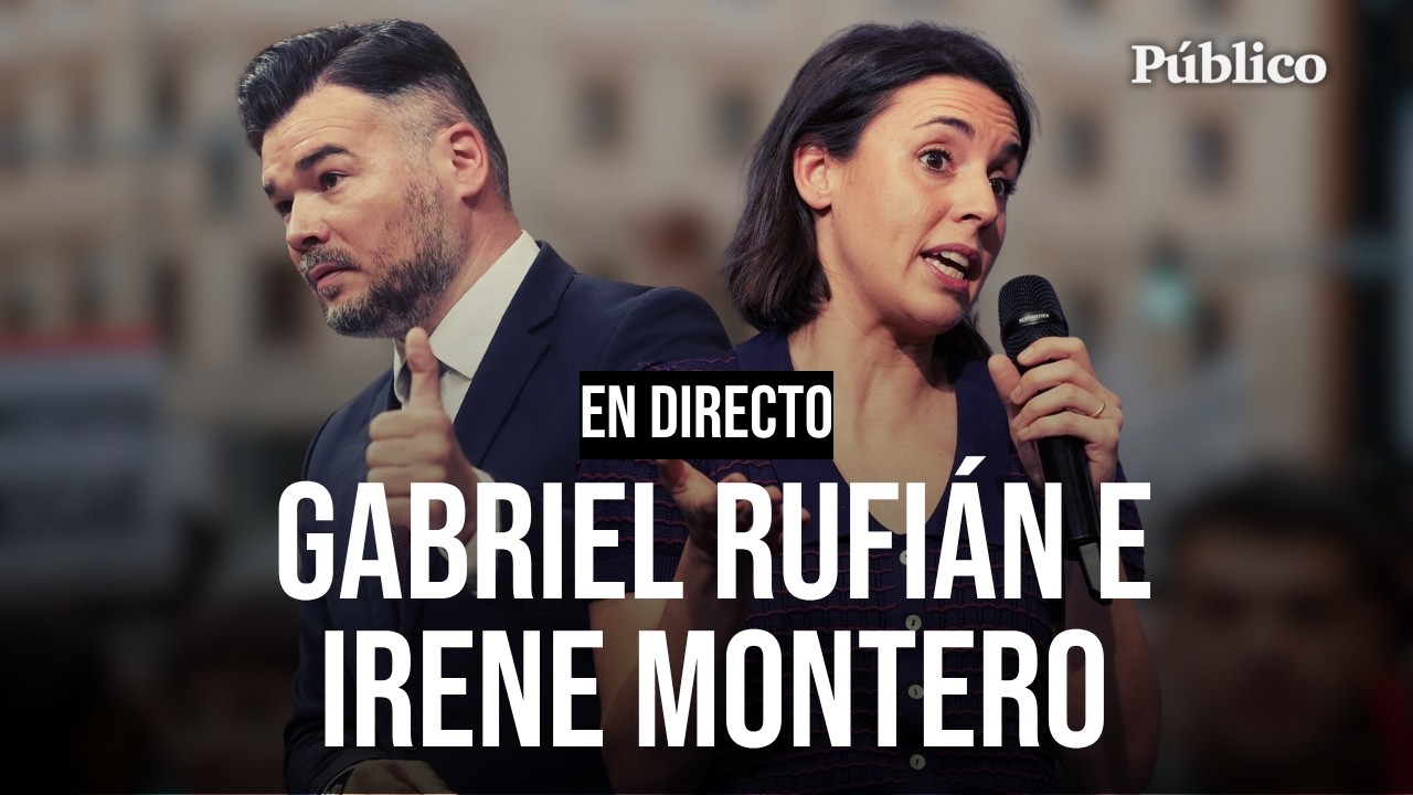 ‼️ As&iacute; ha sido el acto completo de GABRIEL RUFI&Aacute;N e IRENE MONTERO, moderado por XAVI DOM&Egrave;NECH