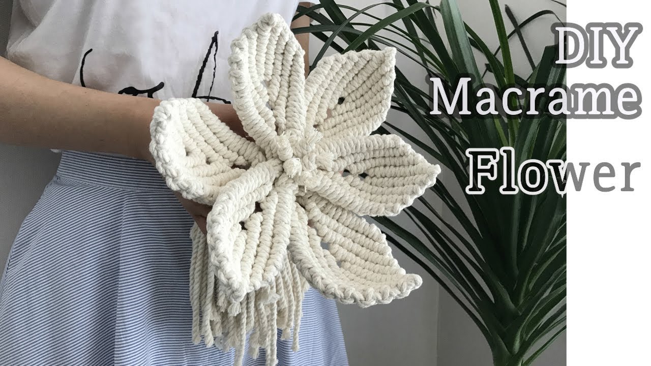 DIY Macrame Flower For Wedding / 마크라메 꽃