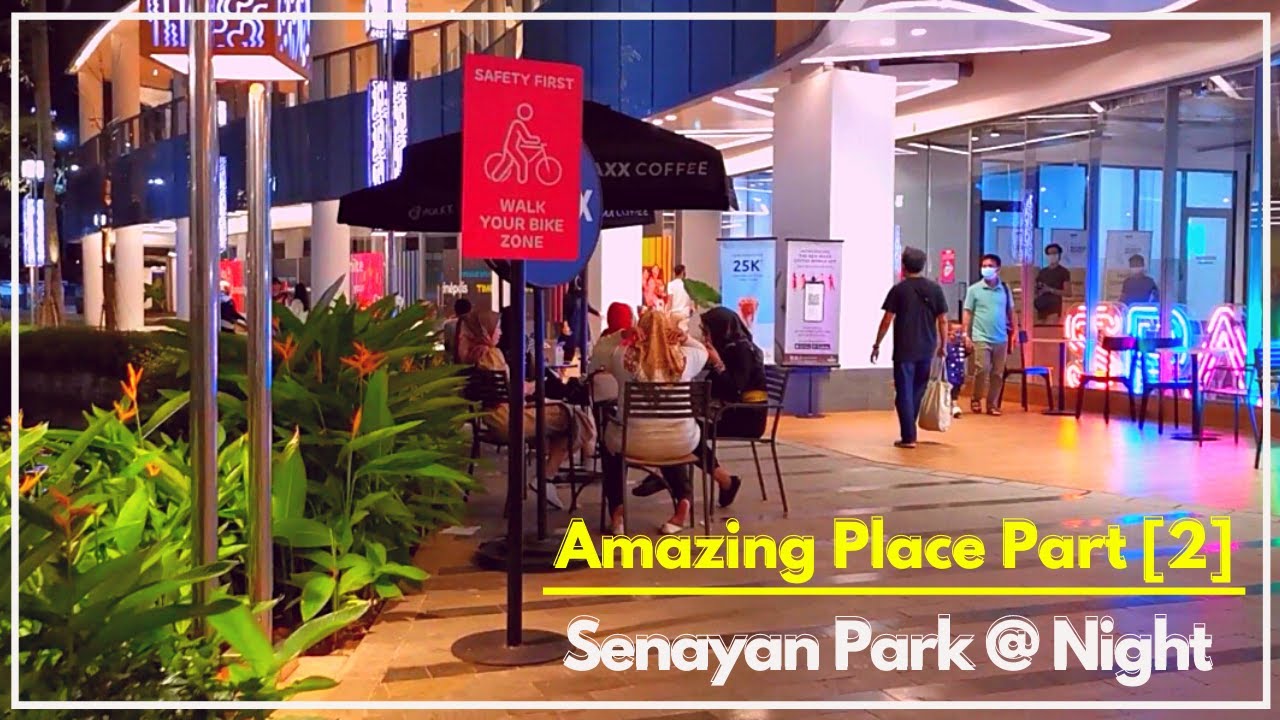 Night Walk Around at Senayan Park | New Mall in Jakarta | Jakarta 2020 City