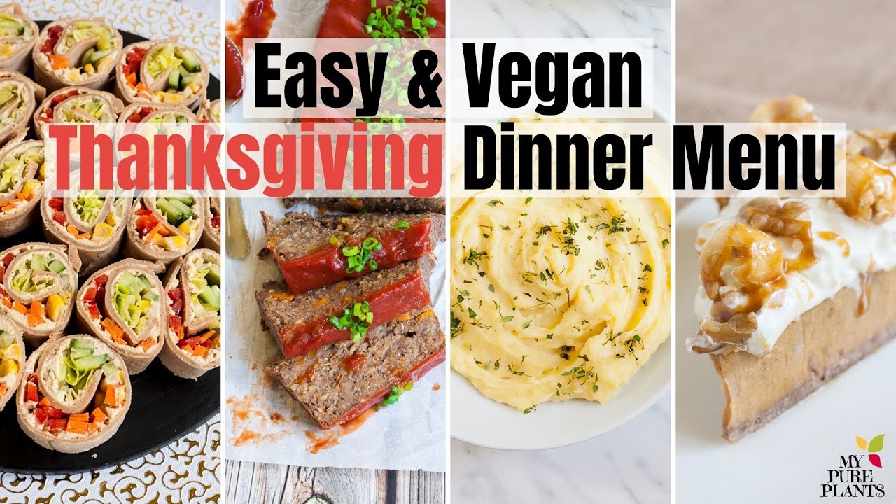 Vegan Thanksgiving Dinner Menu (Gluten-free)