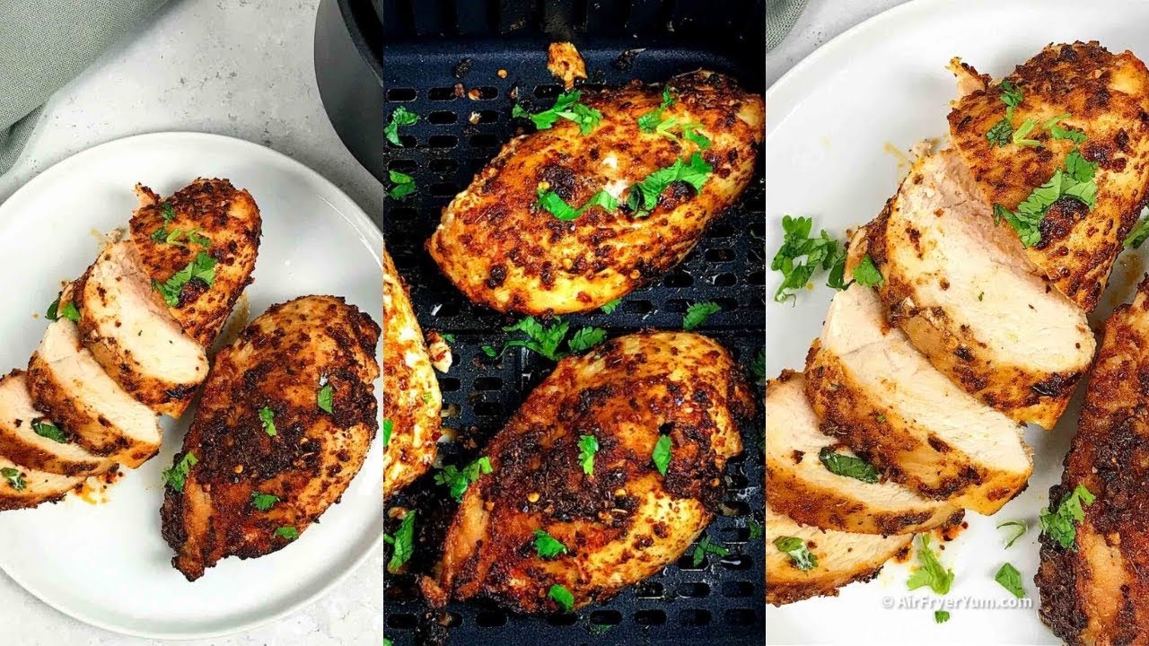 Air fryer frozen chicken breast recipe