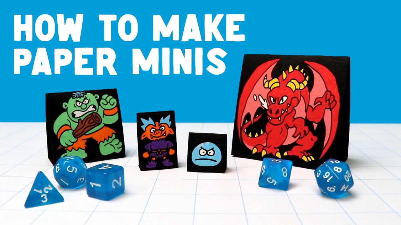 How To Make Paper Miniature Monsters!