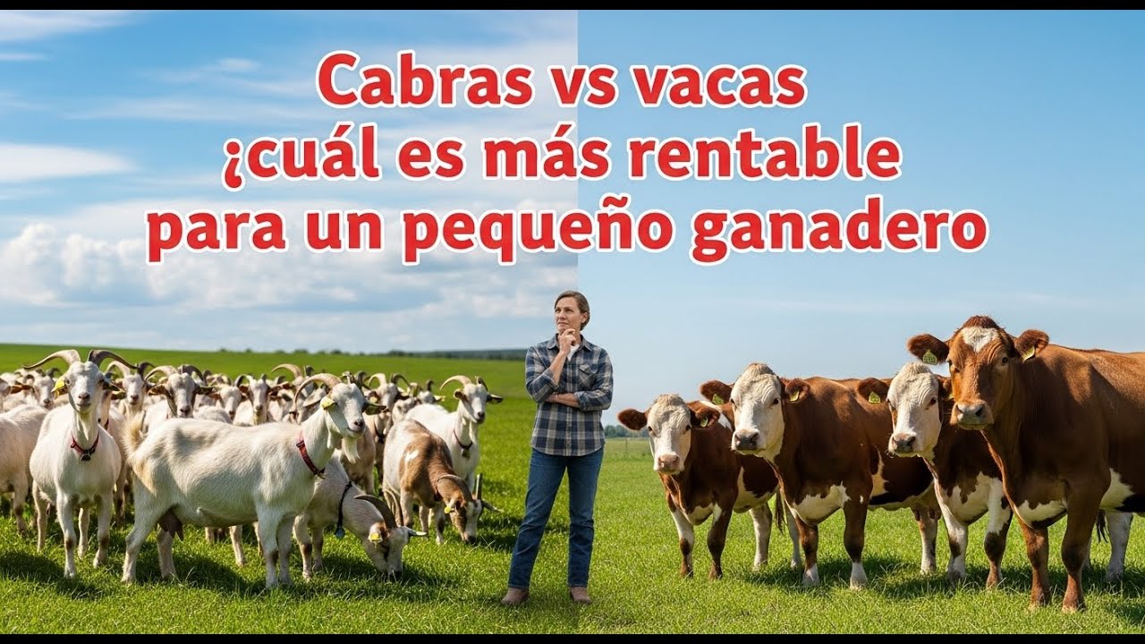 Cabras vs vacas &iquest;cu&aacute;l es m&aacute;s rentable para un peque&ntilde;o ganadero