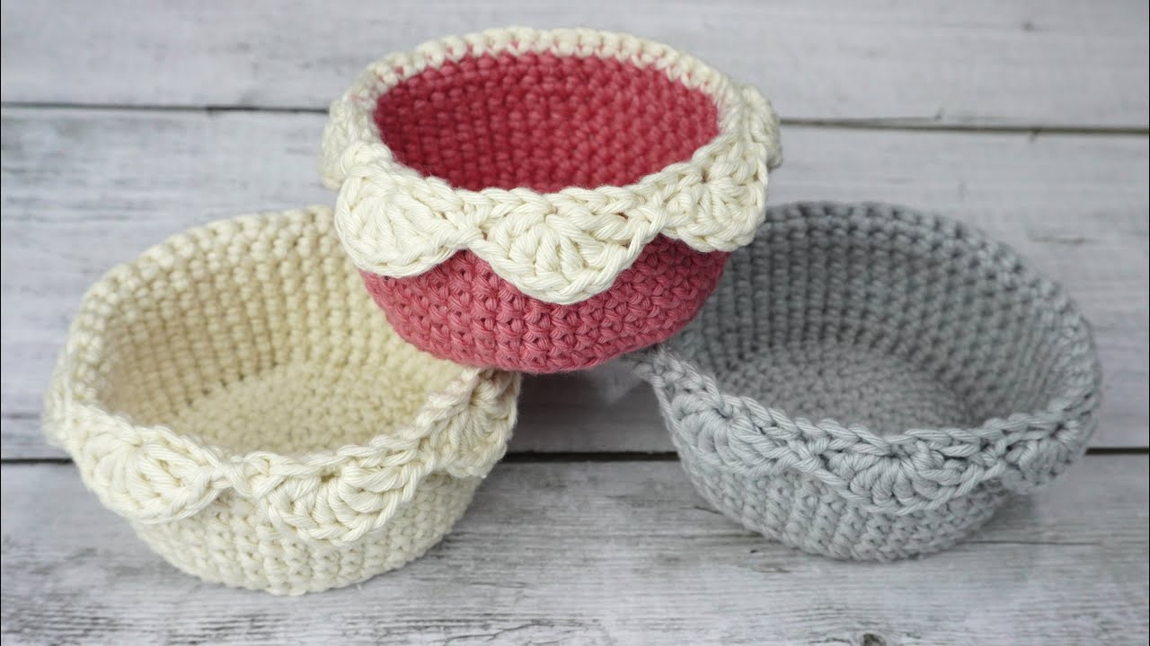 TIESTO O CESTA TEJIDO A CROCHET