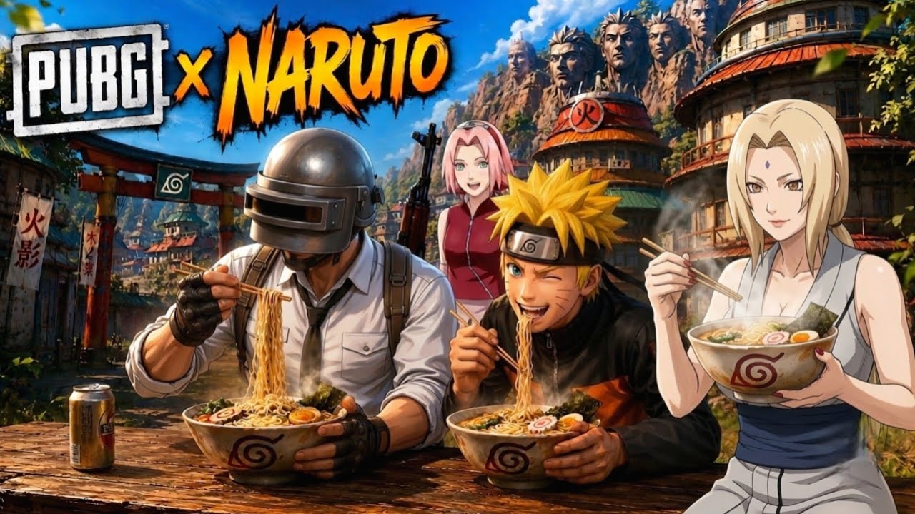 Naruto &times; PUBG 🍜 Hidden Leaf Village | Solo gamer 