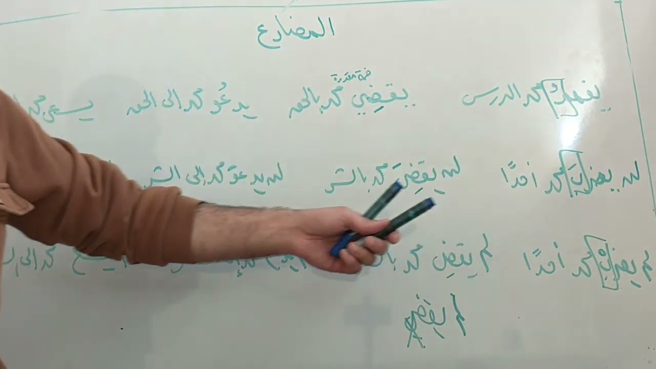 الفعلان (المضارع - الأمر): علاماتهما وكيفية إعرابهما - الصف الأول الإعدادي الأزهري.