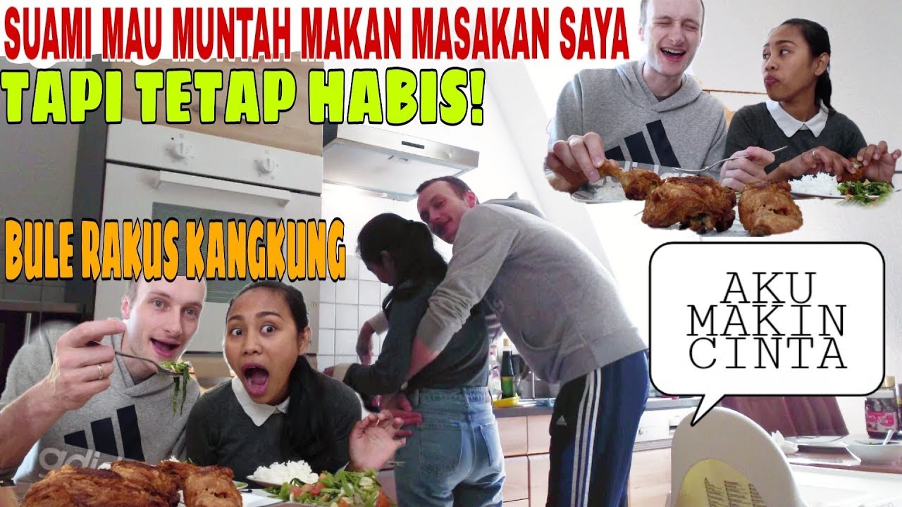 MASAK KANGKUNG TUMIS UNTUK SUAMI, DILAHAP HABIS| SUAMI KEPEDASAN MAKAN SAMBEL
