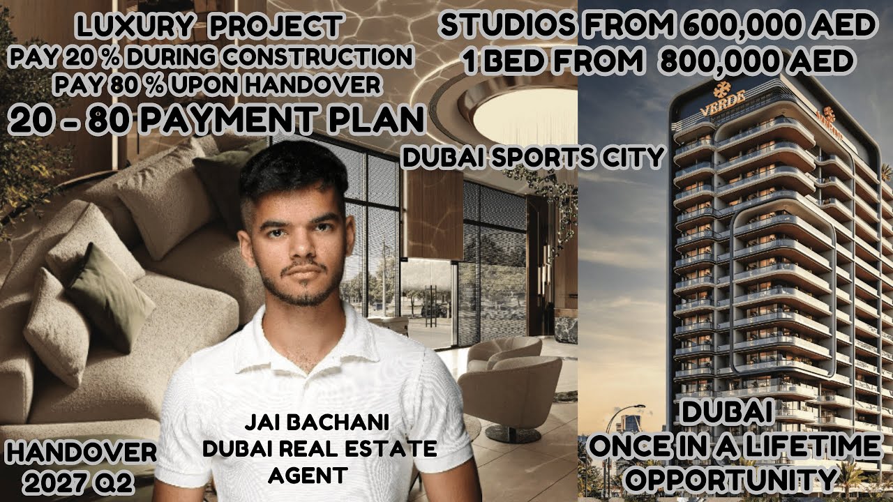 Dubai&rsquo;s Rarest 20/80 Payment Plan | Studios from 600K | Luxury Apartments In Dubai Sports City