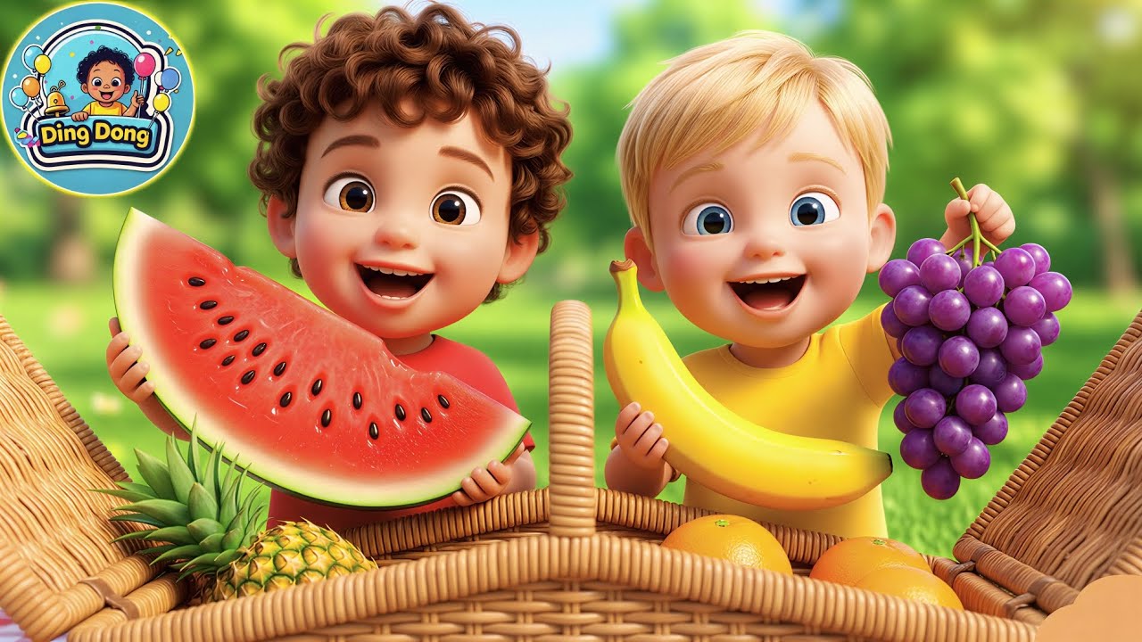 Yummy Fruit Picnic Song 🧺🍎 Learn Fruits Names for Kids | learning song for kindergarten 
