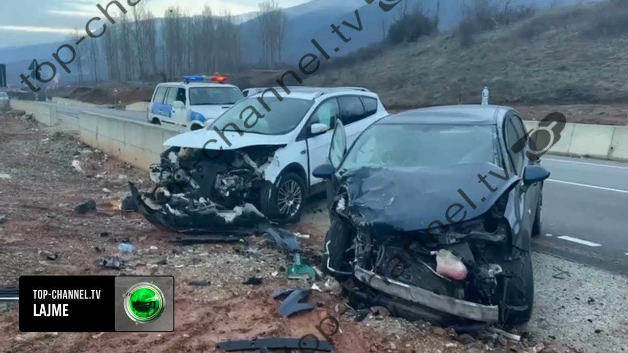 Top Channel/ Aksident n&euml; aksin Peshkopi&ndash;Maqellar&euml;, kat&euml;r t&euml; plagosur, dy transportohen n&euml; Tiran&euml;s