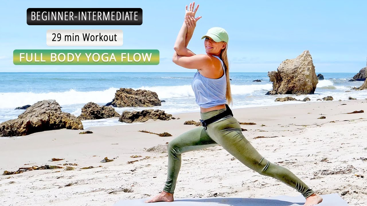 29 min Full Body Yoga Flow - Day 1 of Yoga Abs Series