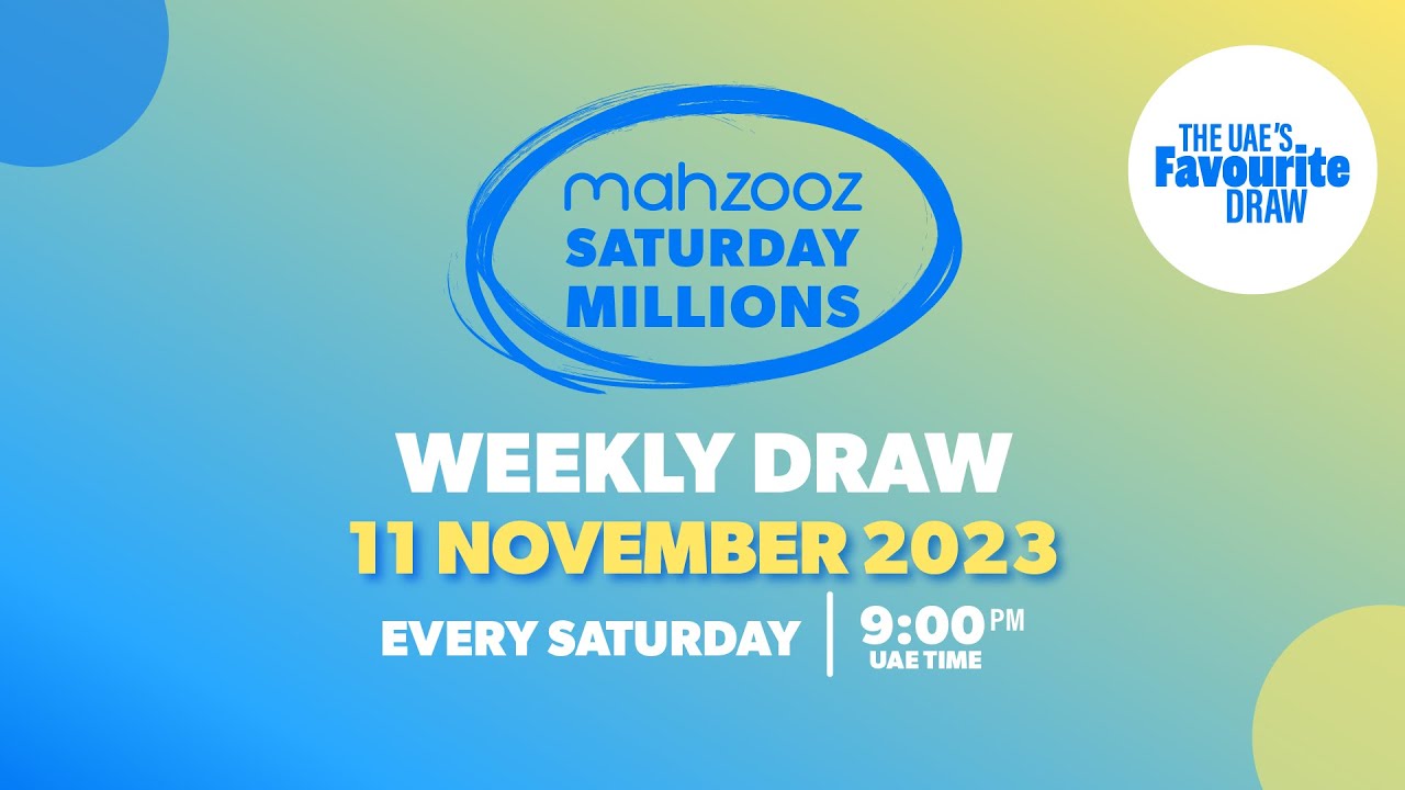 Mahzooz Saturday Millions Live Draw - 11 November 2023