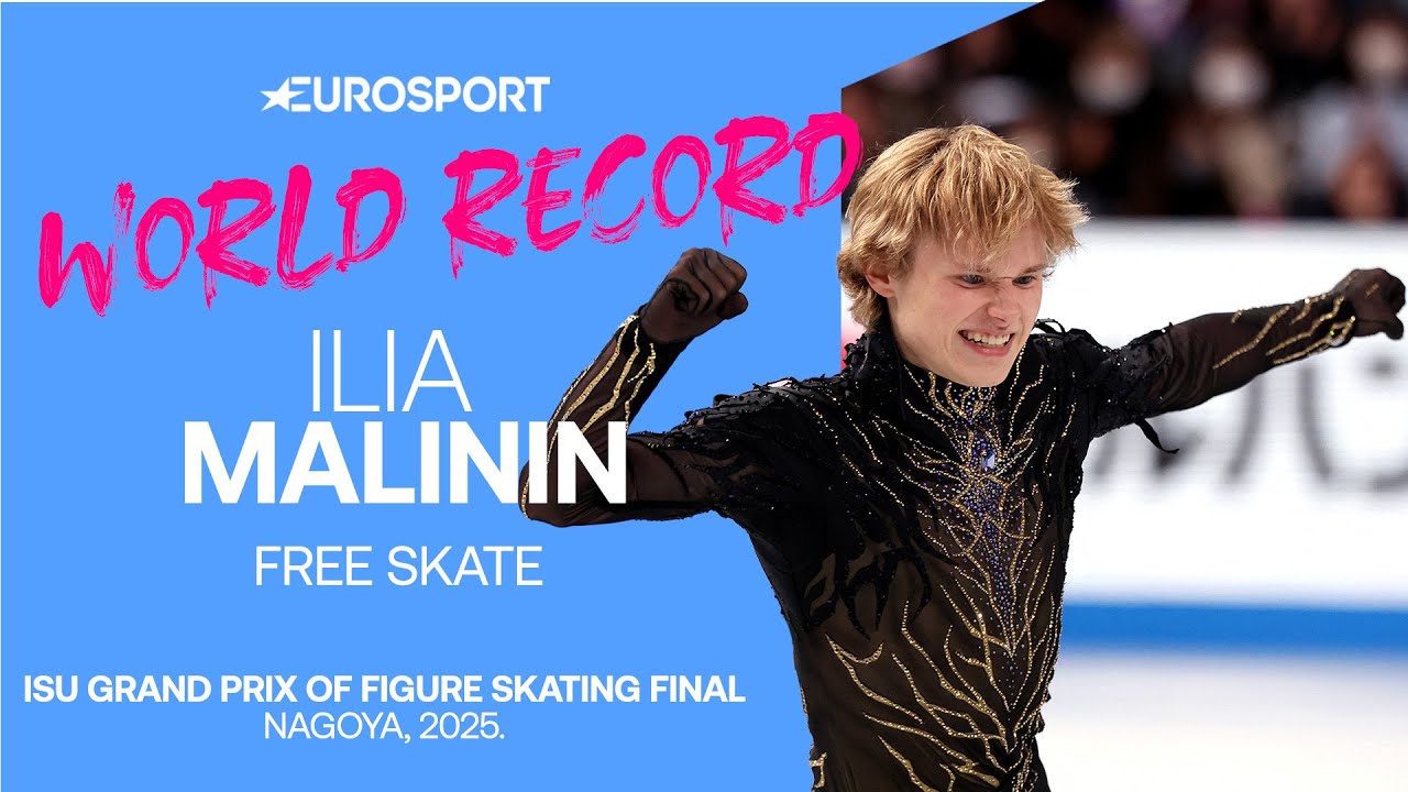 “Unreal!” Ilia Malinin Shatters the World Record at the Grand Prix Final ✨ Full FS from Nagoya, 2025