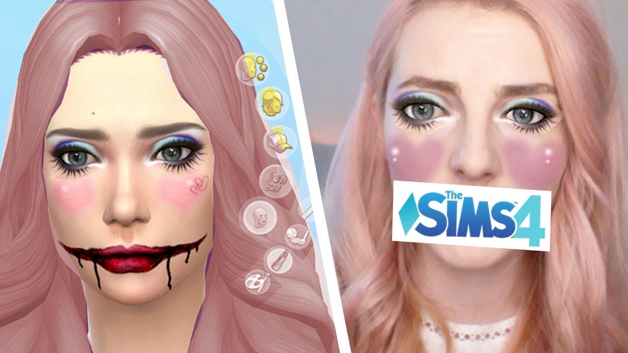 Recreating Sims Make-up IRL Challenge!