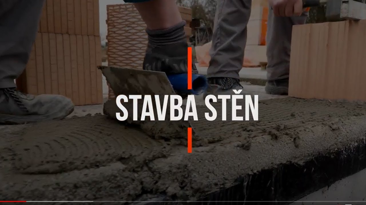 Stavba stěn z cihel HELUZ FAMILY