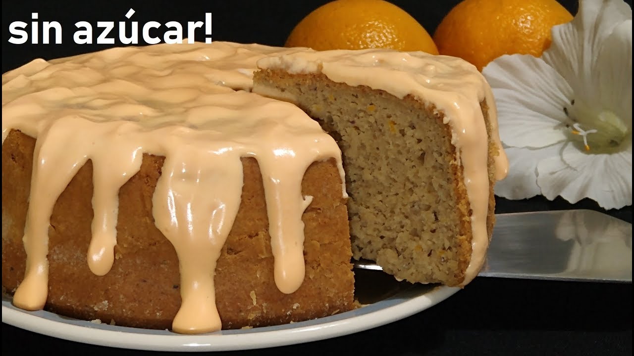PASTEL/PAN DE NARANJA Y AVENA SIN AZUCAR NI HORNO