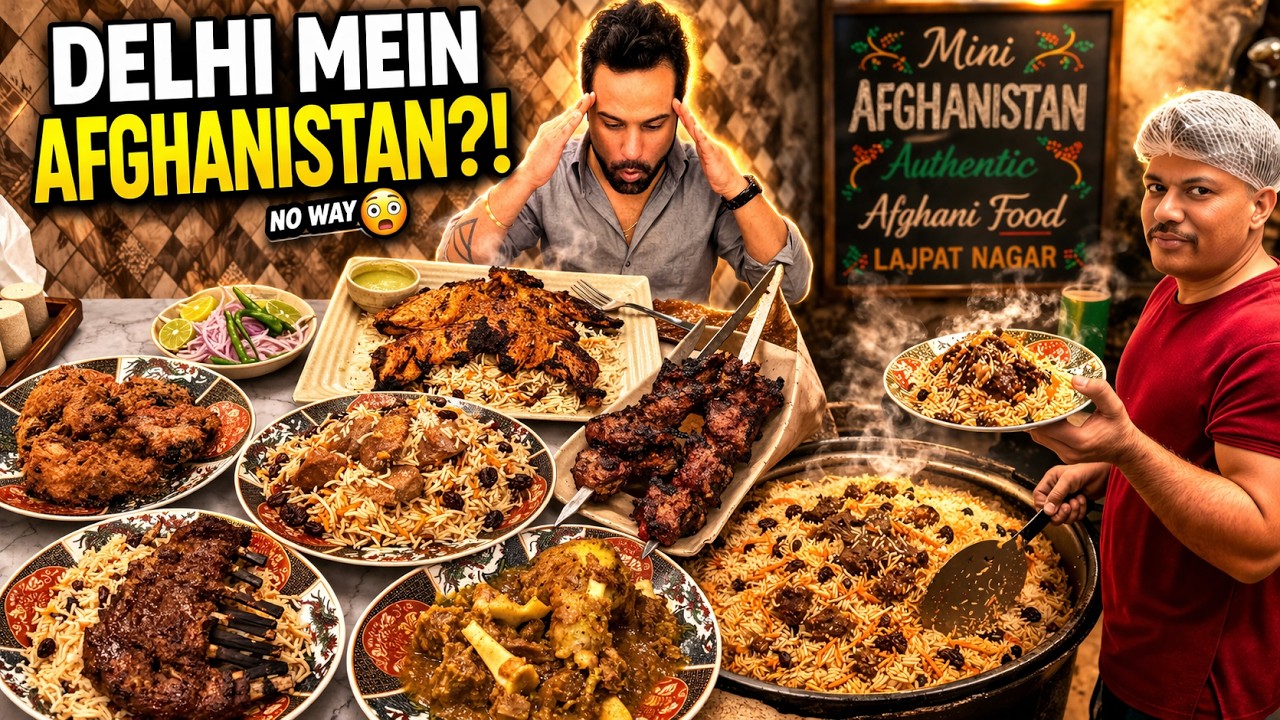 Delhi ka Hidden Mini Afghanistan 🤯 Authentic Afghani Non-Veg Feast!​