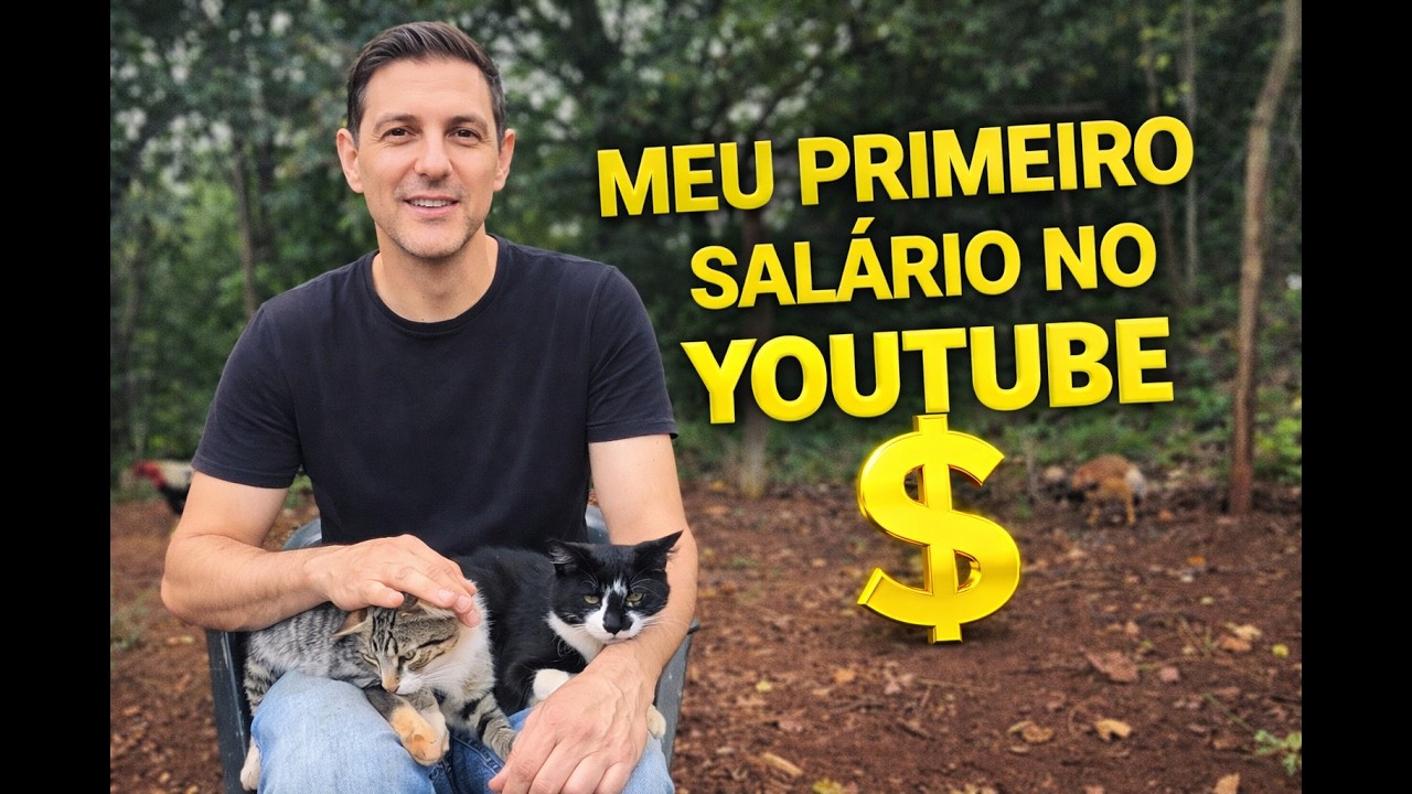 PRIMEIRO SALÁRIO DO YOUTUBE VIVENDO NO SÍTIO