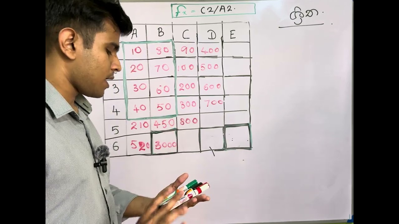 Excel  |  ශ්‍රිත මුලසිට සරලවම බලන්න | O/l 