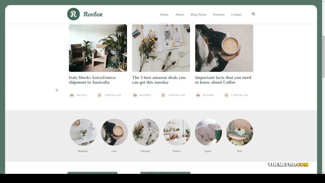 Rovlex - Blog Theme for Writers blogger feminine blog Build Website