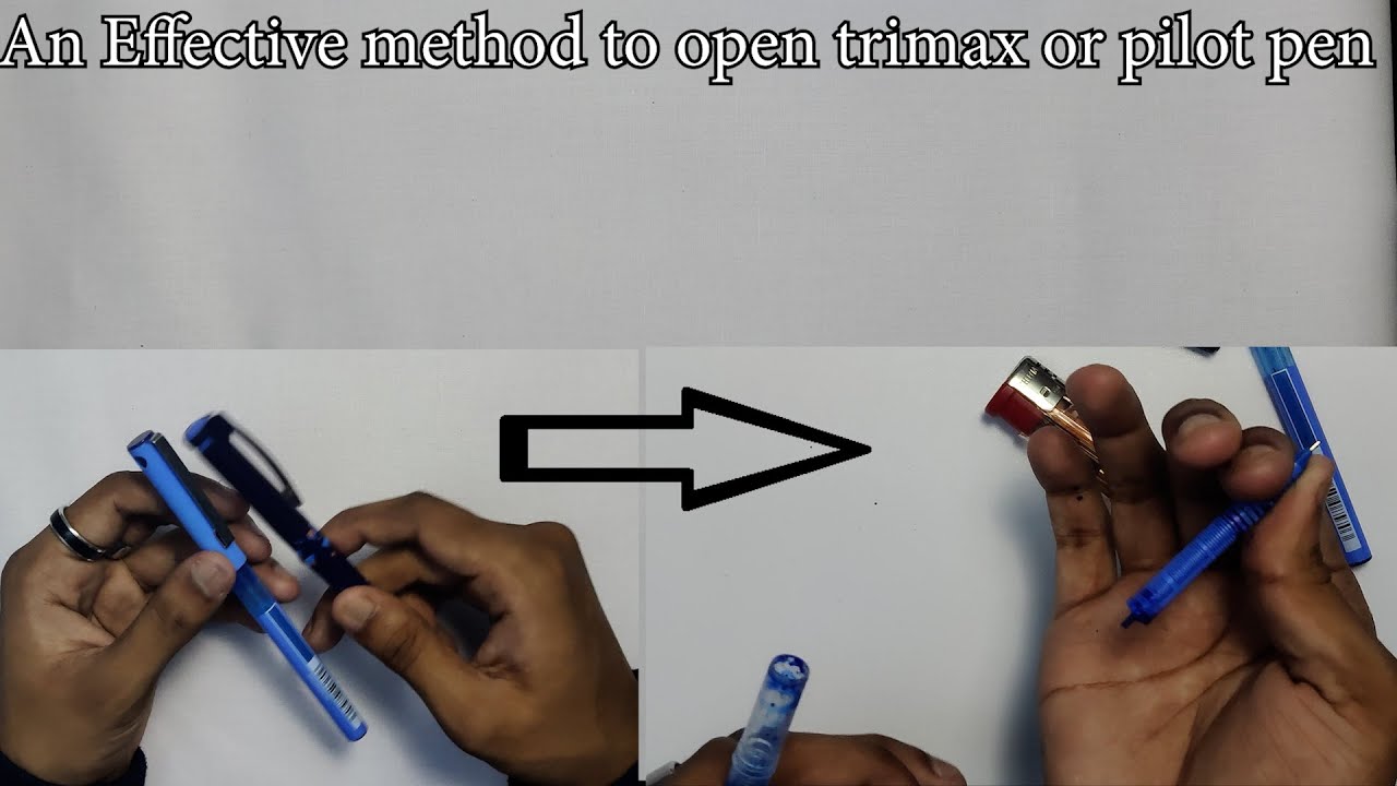 Refilling trimax and pilot pen without damaging it