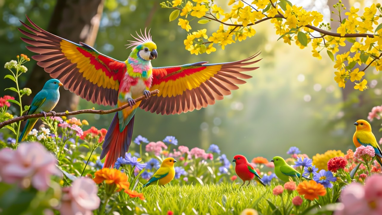 Relaxing Piano Music with Fresh Spring Bird Sounds 🎹 Sleep Better & Reduce Anxiety