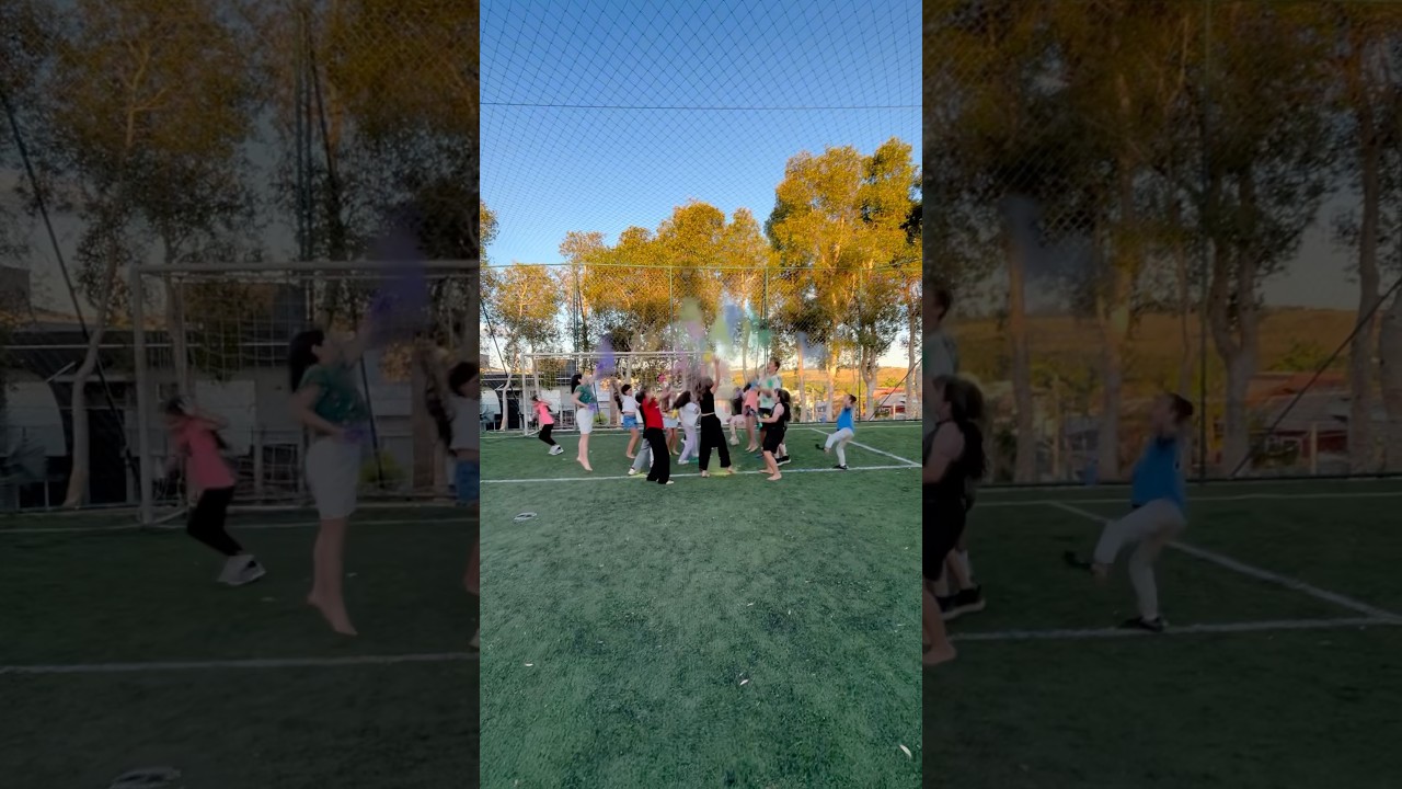 🌈 Crian&ccedil;as se divertindo com p&oacute; colorido 💥 Uma explos&atilde;o de cores, risadas e alegria! #pocolorido