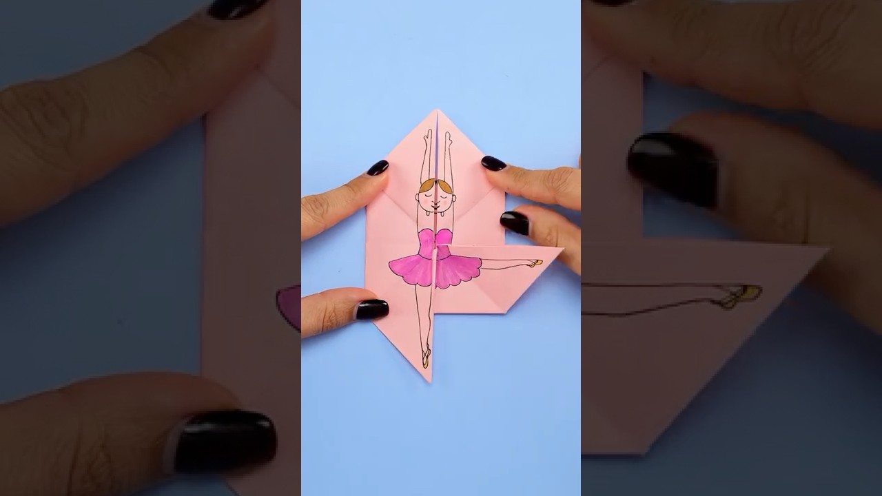 🎉 DIY DANCING BALLERINA TOY FROM PAPER! 💃 #shorts #kids
