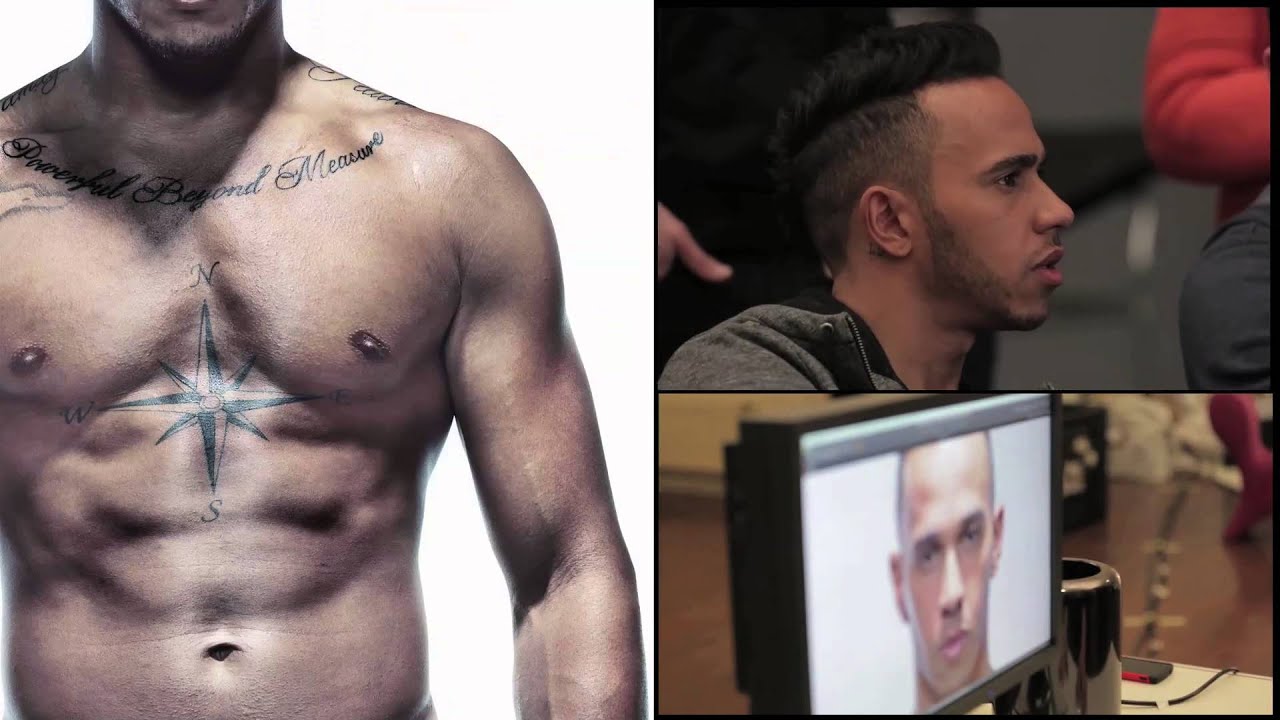 Go behind the scenes on Lewis Hamilton's cover shoot for Men's Health
